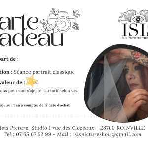 Carte Cadeau téléchargeable - Séance portrait classique